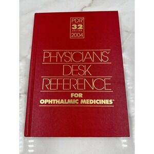 Physicians Desk Reference for Ophthalmic Medicines 2004 32nd Edition PDR Red